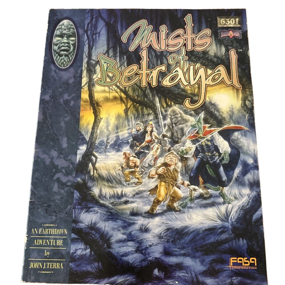 Earthdawn - Mists of Betrayal Adventure Supplement RPG SC New FASA Fantasy Game